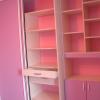 Interieur de placard en mélamine rose